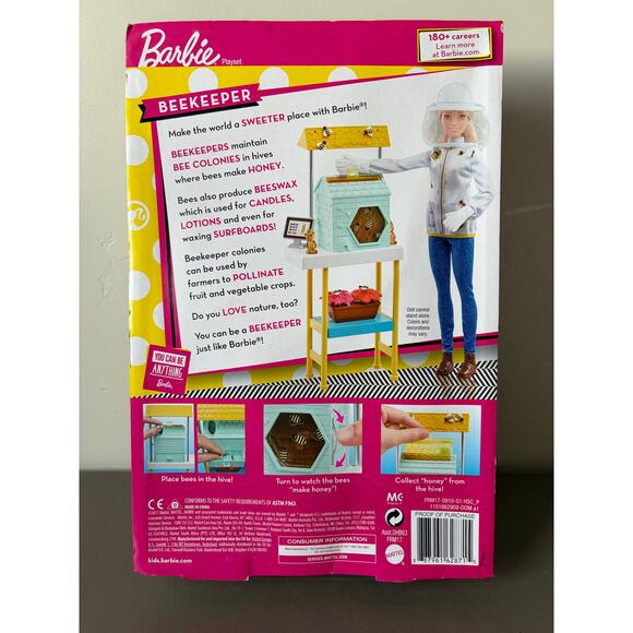 Mattel 2017 Barbie Beekeeper Career Doll With Accessories NEW - Picture 3 of 3